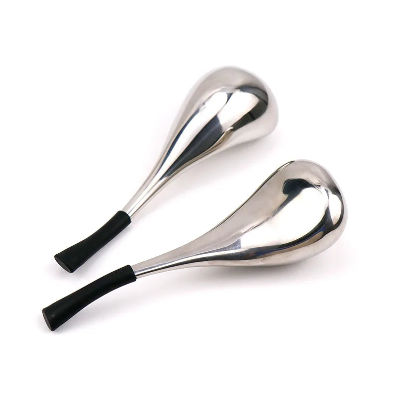 1/2PCS Ice Globes for Face Stainless Steel Golden Silver Cryo Sticks Face Roller Cold Heat Relief Beauty Facial Massage Tools