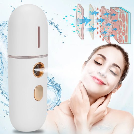 Portable Humidifier Nano Mister Facial Steamer Device Beauty Spray Hydrating Apparatus Cold Spray Apparatus USB Rechargeable