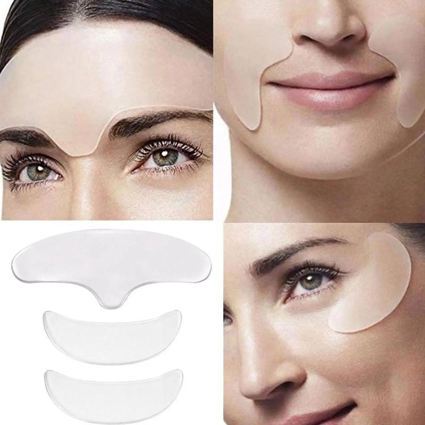 Reusable Anti Wrinkle Forehead Patch Silicone Silicone Patch Soft Comfortable Easy To Carry Facial Care Eye Mask Skin Care Tools