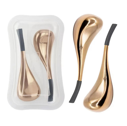 1/2PCS Ice Globes for Face Stainless Steel Golden Silver Cryo Sticks Face Roller Cold Heat Relief Beauty Facial Massage Tools