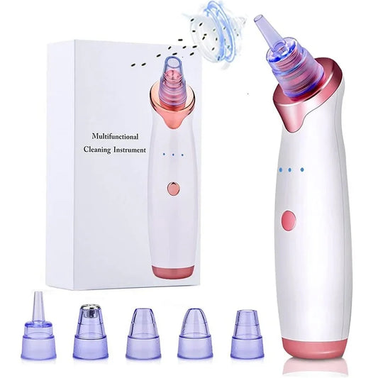 Blackhead Remover Vacuum Suction Pore Cleaner Acne Comedone Whitehead Extractor Face Nose T Zone Spot Cleaner USB Rechargeable