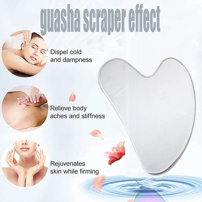 1PC Stainless Steel Gua Sha Scraper Skin Beauty Care Face Massager Full Body Neck Guasha Detox SPA Masssage Tool Stress Relax